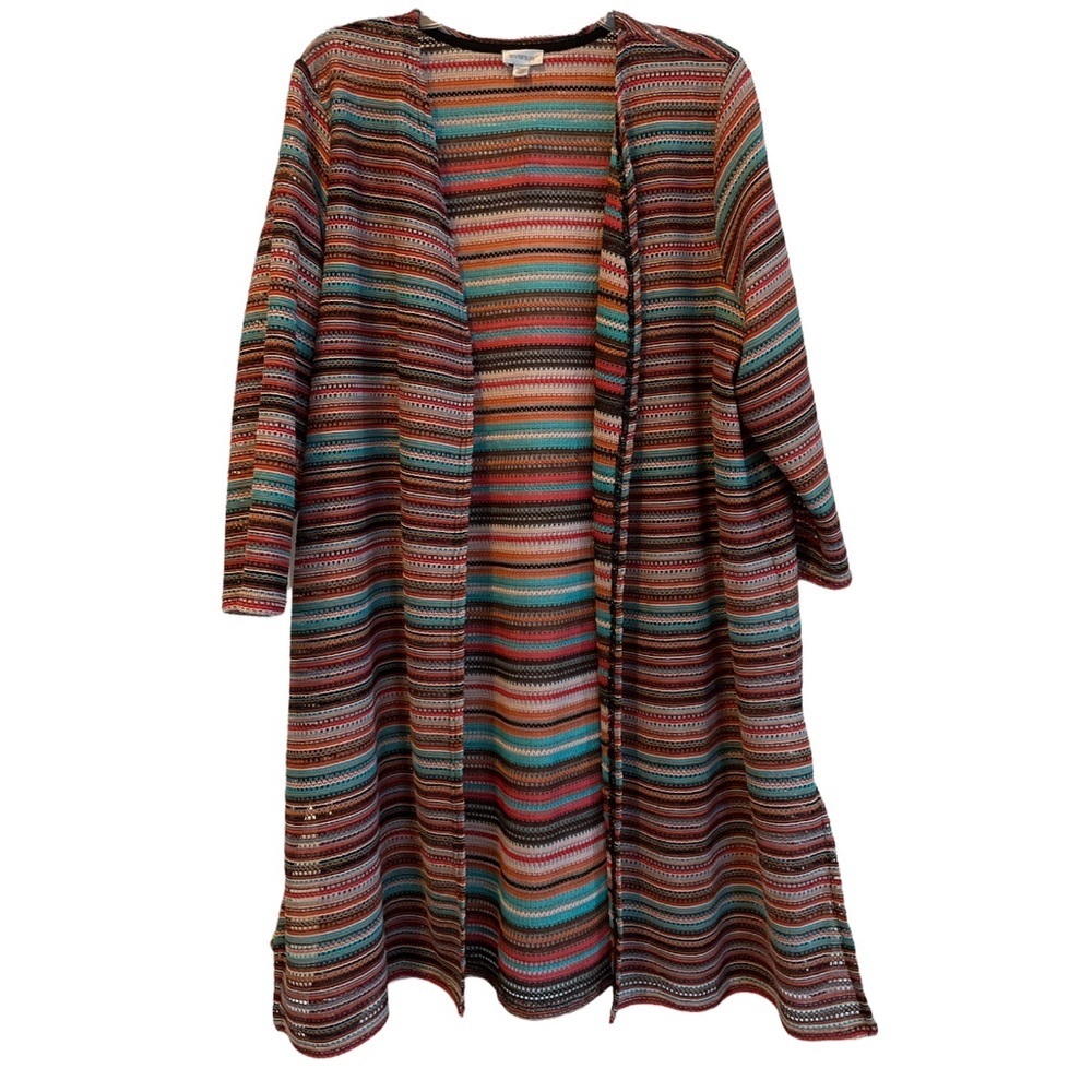 Avenue Multicolored Lightweight Shrug. Size 18/20
